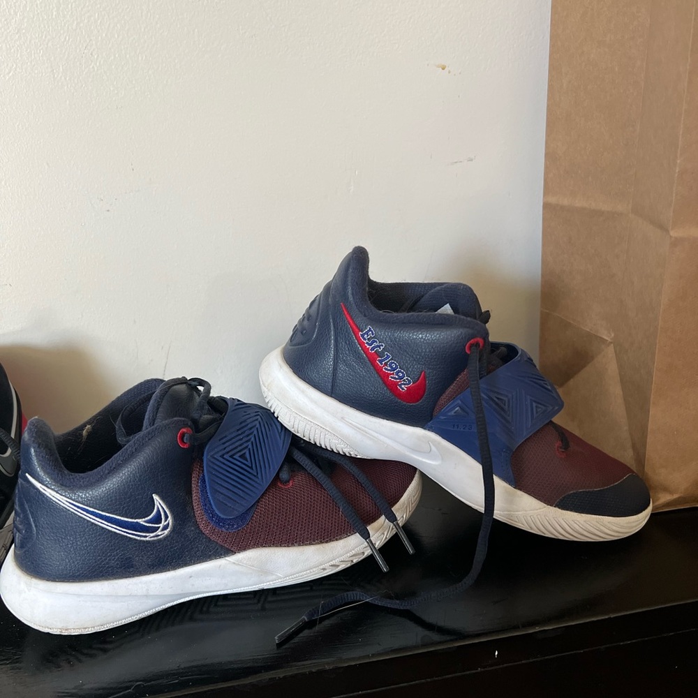 Nike basketball shoes. Worn one basketball season. In great condition.